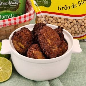 bolinho de grão de bico