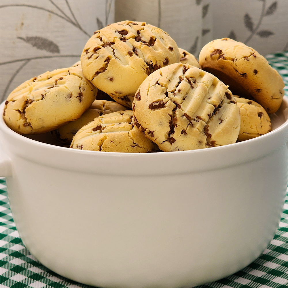 bolachinha de amido de milho com granulado