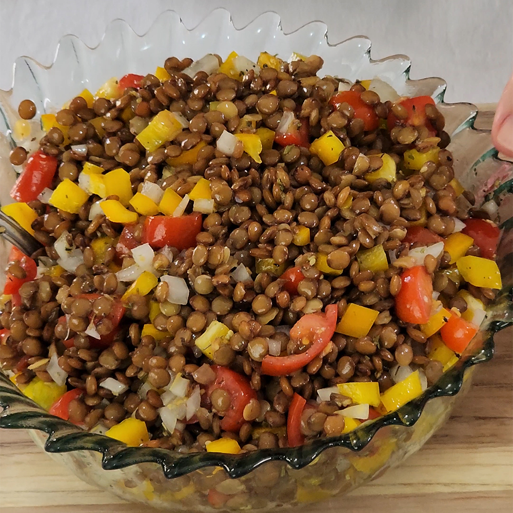 salada de lentilha